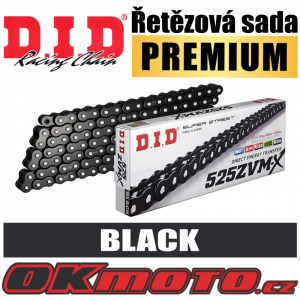 Reťazová sada D.I.D PREMIUM 525ZVM-X2 BLACK X-ring - Honda VT 750 DC Black Widow, 750ccm - 00-05