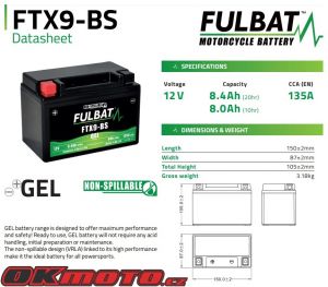 FULBAT FTX9-BS