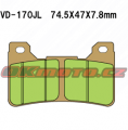 Predné brzdové doštičky Vesrah VD-170JL - Honda CBR 1000 RR Fireblade, 1000ccm - 04-16