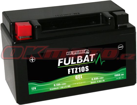 Motobatéria FULBAT FTZ10S GEL - Honda CBR 600 F ABS, 600ccm - 11-13