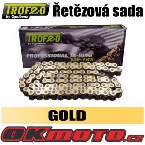 Reťazová sada TROFEO 520TRX2 GOLD TX-ring - Aprilia Pegaso 650, 650ccm - 92>97 OGNIBENE (Itálie)