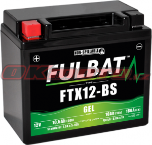 Motobatéria FULBAT FTX12-BS GEL - Suzuki DL 650 V-Strom ABS, 650ccm - 07-16
