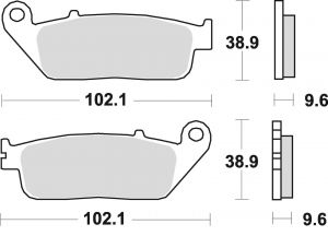 Predné brzdové doštičky Braking 720SM1 - Honda NC 750 X DCT, 750ccm - 14-23 Braking (Itálie)