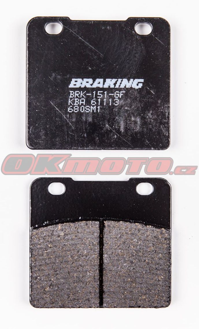 Zadné brzdové doštičky Braking 680SM1 - Suzuki VS 1400 Intruder, 1400ccm - 87-03 Braking (Itálie)