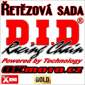 Reťazová sada D.I.D 525VX3 GOLD X-ring - Ducati Multistrada 1200 S Pikes Peak, 1200ccm - 12-16