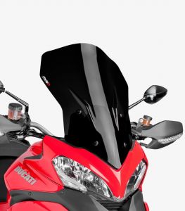 Plexi štít PUIG 6491N TOURING čierná - Ducati Multistrada 1200, 1200ccm - 13-14