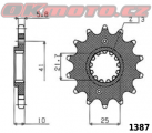 Kalené reťazové koliesko SUNSTAR - Honda XR 650 L, 650ccm - 93>12