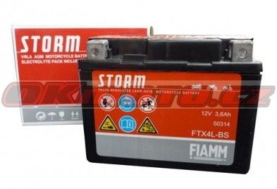 Motobatéria Fiamm FTX4L-BS, 12V, 3.6Ah Fiamm (Itálie)