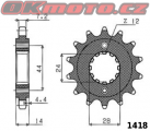 Kalené reťazové koliesko SUNSTAR - Honda VT 750 DC Black Widow, 750ccm - 00-05