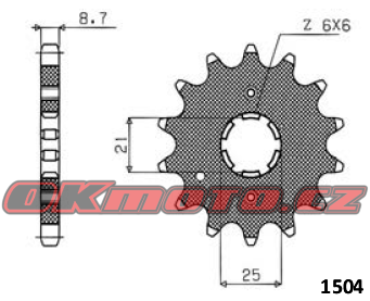 Kalené reťazové koliesko SUNSTAR - Suzuki GSX1100 Katana, 1100ccm - 81>85 SUNSTAR (Japonsko)