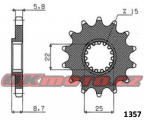 Kalené reťazové koliesko SUNSTAR - KTM EXC125 Enduro, 125ccm - 04>13