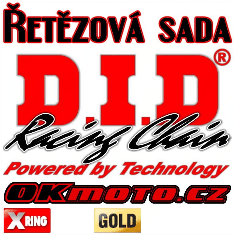 Reťazová sada D.I.D 520VX3 GOLD X-ring - Suzuki RM-Z250, 250ccm - 07>09 D.I.D (Japonsko)