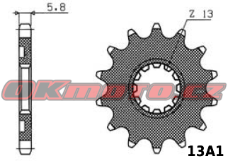 Kalené reťazové koliesko SUNSTAR - Kawasaki KLX 450 R, 450ccm - 07>14 SUNSTAR (Japonsko)