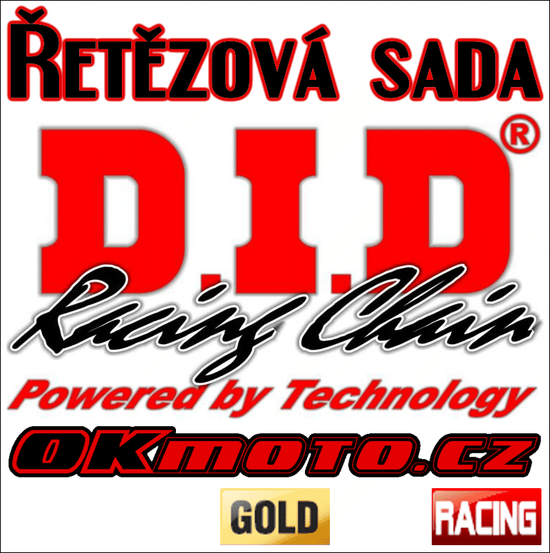 Reťazová sada D.I.D 428NZ GOLD - Honda XR 100 R, 100ccm - 85>03 D.I.D (Japonsko)