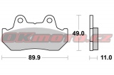 Predné brzdové doštičky Brembo 07HO10SA - Honda CB 400 N, 400ccm - 82>85 Brembo (Itálie)