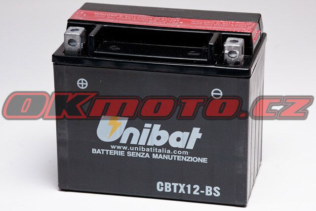 Motobatéria Unibat CBTX12-BS - Cagiva V-Raptor, 650ccm - 00-02 Unibat (Itálie)