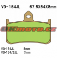 Predné brzdové doštičky Vesrah VD-154JL - Honda CB 1000 F (BIG 1), 1000ccm - 93-98