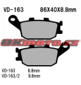 Zadné brzdové doštičky Vesrah VD-163 - Honda CBF 1000 ABS (malý brzdič), 1000ccm - 06-16