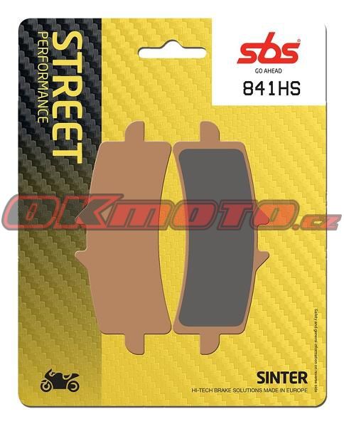Predné brzdové doštičky SBS 841HS - KTM Supermoto 990 R, 990ccm - 10-13